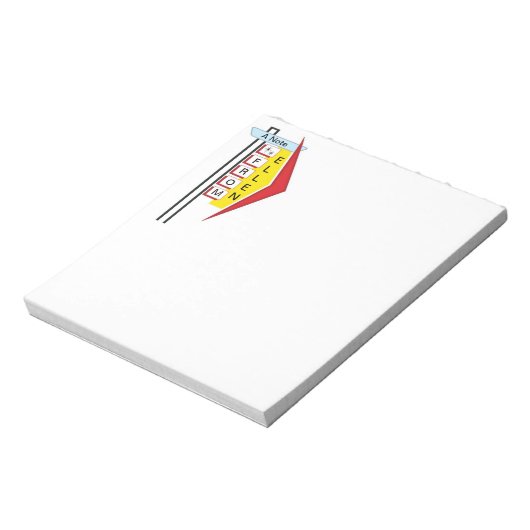 50er Diner Signer 3 Notizblock (Rotiert)