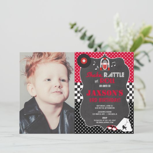 50er einladung (Stehend Vorderseite)