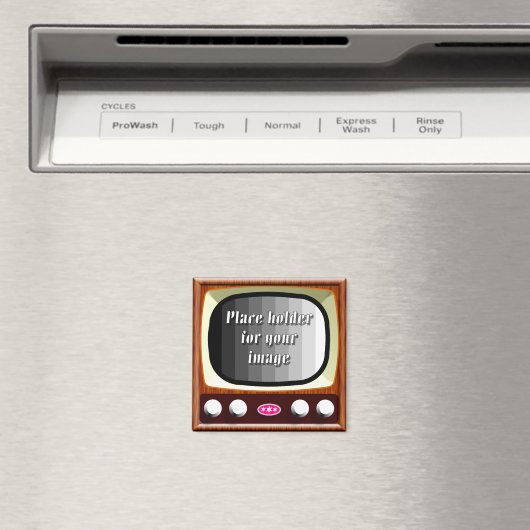 50er Fernsehvorlage Magnet (In Situ (Geschirrspüler))