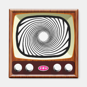 50er Hypno-TV Magnet