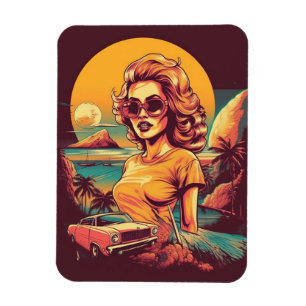 50er inspiriert Retromagnet Magnet