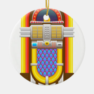 50er Jahre altmodischer Musikautomat Keramik Ornament
