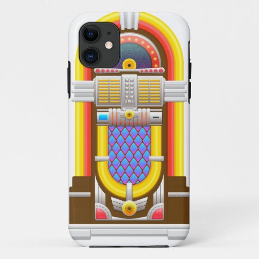 50er Jahre Retro-Musikbox Case-Mate iPhone Hülle (Rückseite)