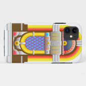 50er Jahre Retro-Musikbox Case-Mate iPhone Hülle (Rückseite (Horizontal))