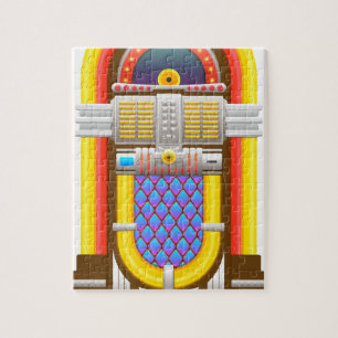 50er Jahre Retro-Musikbox Puzzle