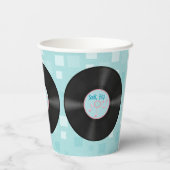 50er Jahre Style LP Record Pappbecher (Rückseite)