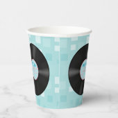 50er Jahre Style LP Record Pappbecher (Rechts)