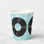 50er Jahre Style LP Record Pappbecher (Vorderseite)