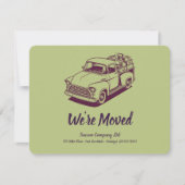 50er Jahre Truck Green Back Personalize Office-Adr Ankündigung (Vorderseite)