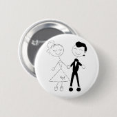 50er Jahre verkleidet Button (Vorne & Hinten)