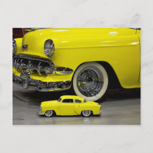 50er Klassiker Chevrolet Postkarte