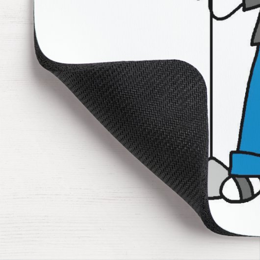 50er männliche Sänger-Strichmännchen-T - Shirts Mousepad (Ecke)