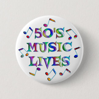 50er Musik-Leben Button