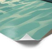 50er Paar am Pool Poster (Ecke)