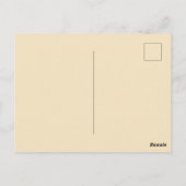 50er Paar am Pool Postkarte (Rückseite)