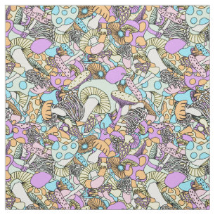 50er Psychedelische Pilze Stoff