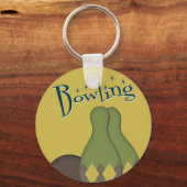 50er Retro Bowling Schlüsselanhänger (Vorderseite)