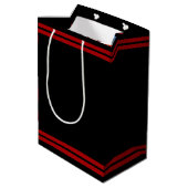 50er Retro Diner Blank Sign Mittlere Geschenktüte (Rückseite Schrägansicht)