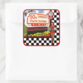 50er Retro Diner Sticker (Tasche)