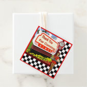 50er Retro Diner Vielen Dank Geschenkanhänger (Beispiel)