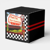 50er Retro Diner Vielen Dank Geschenkschachtel (Rückseite)
