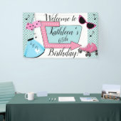 50er Retro-Geburtstag Banner (Messeveranstaltung)