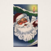50er Retro Jolly Santa Claus, Weihnachtsfeiertage (Vorderseite)