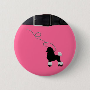 50er Retro Pudel-Rock Button