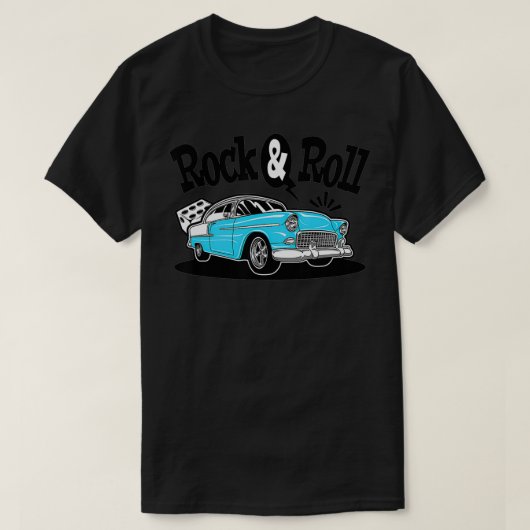 50er Rockabilly Sock Hop Party Greaser Rock'n'Roll T-Shirt (Design vorne)