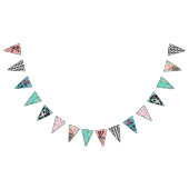 50er Rock'n'Roll Bunting. Wimpelkette (Alle)