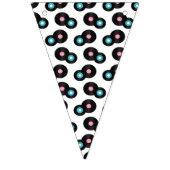 50er Rock'n'Roll Bunting. Wimpelkette (Zweite Fahne)