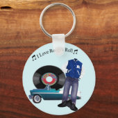 50er Rock'n'Roll-Schlüsselanhänger Schlüsselanhänger (Vorderseite)