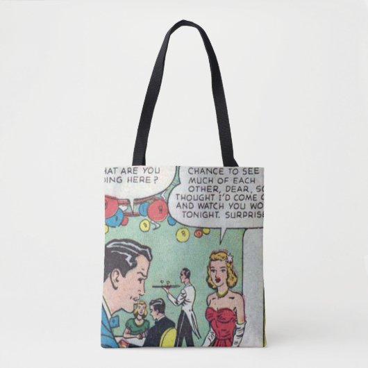 50er Romantisches Comic Tasche (Vorderseite)
