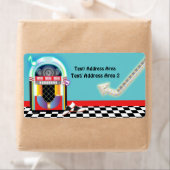50er Sock Hop Dance Jukebox Party Packet Label (Insitu)