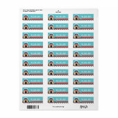 50er Sock Hop Dance Party Jukebox Adresslabels (Vorne)