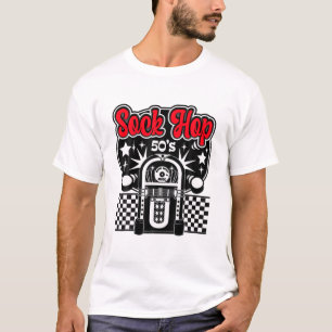 50er Sock Hop für Frauen Männer Mehr Rockabilly Vi T-Shirt