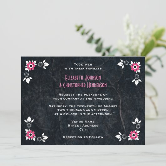 50er Stil Diner Wedding Einladung (Stehend Vorderseite)