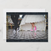 50er Stil Diner Wedding Einladung (Rückseite)