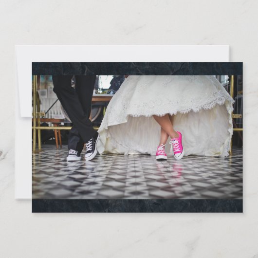 50er Stil Diner Wedding Einladung (Rückseite)