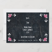 50er Stil Diner Wedding Einladung (Rückseite)