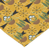 50er Stil | Hauspflanzen für Gold | Atomic Kurzer Tischläufer (Ecke)