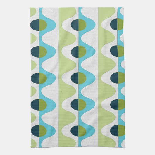 50er Style Retro Tee Handtuch Set (3) (Vertikal)