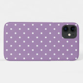 50er Style Violet Polka Dot iPhone, Plus & Pro Fal Case-Mate iPhone Hülle (Rückseite (Horizontal))
