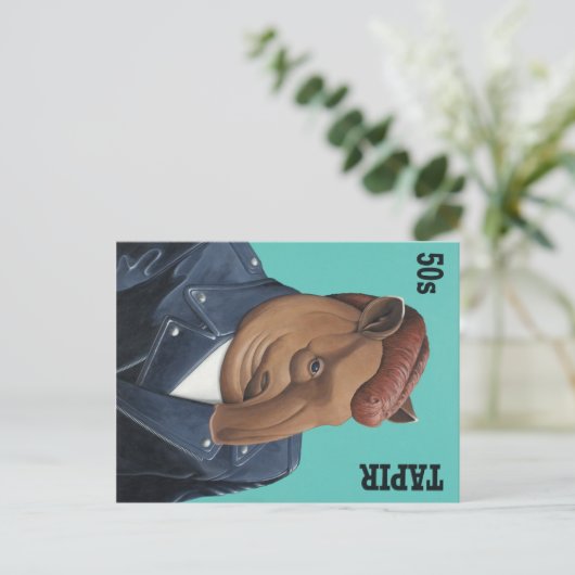 50er Tapir Postkarte (Stehend Vorderseite)