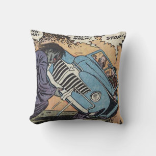 50er Vintag Horror Comic Kissen