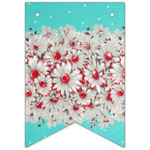 50er Vintage Grenzdrucksäulen Wimpelkette (Erste Fahne)