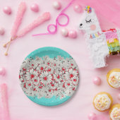 50er Vintage Papiertafel Pappteller (Party)