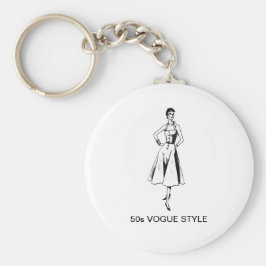 50er VOGUE STYLE KEY RING Schlüsselanhänger