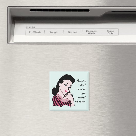 50er Woman Sarcasm Magnet (In Situ (Geschirrspüler))