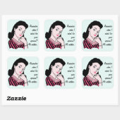 50er Woman Sarcasm Sticker (Blatt)